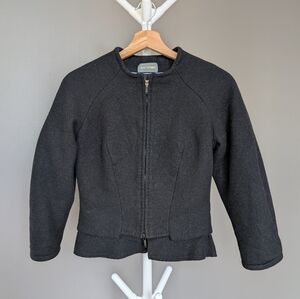 Zac Posen Black Wool Blazer Jacket